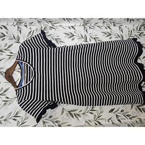 Boden Dress Blue & White Womens Size 12R Stripes